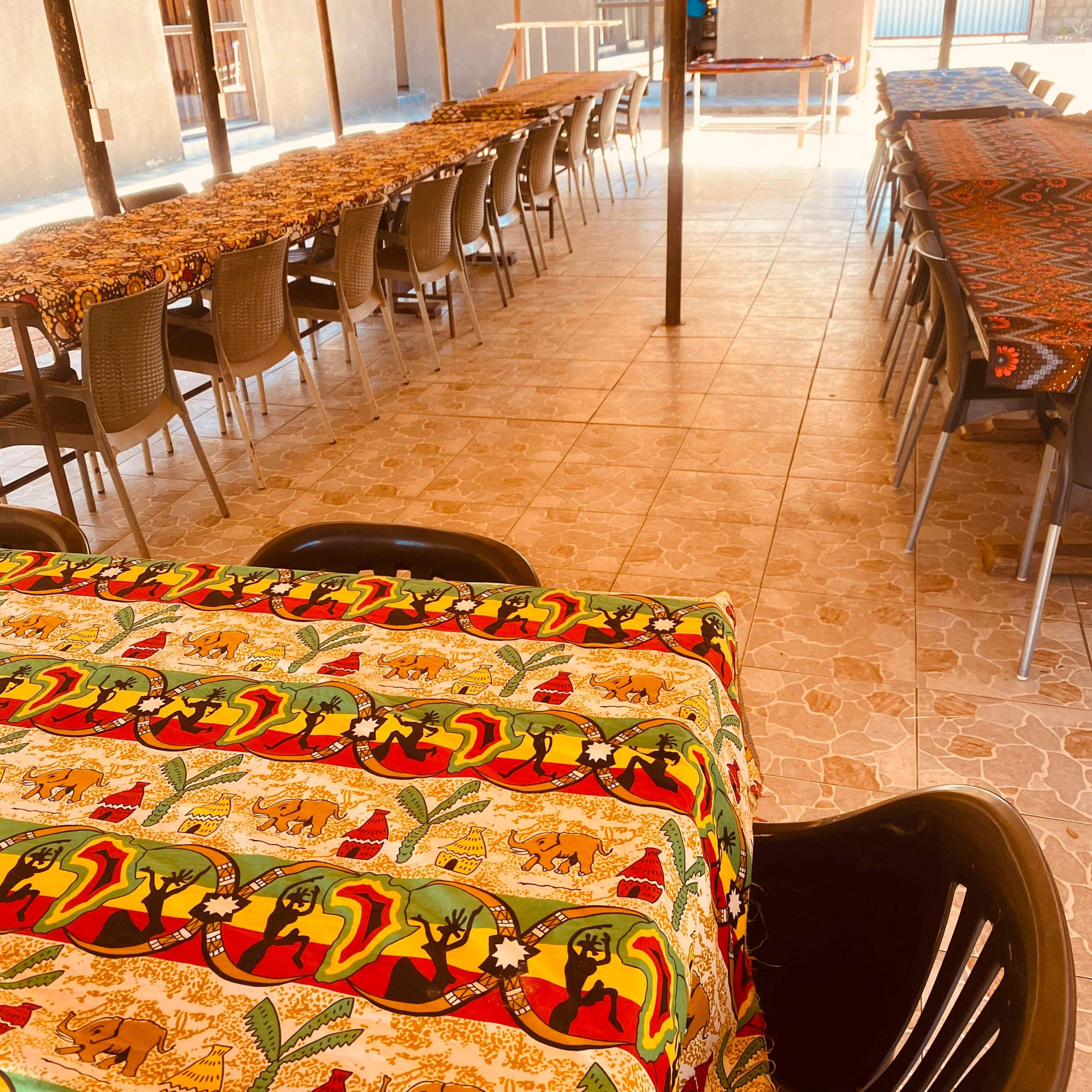 Dining at camp